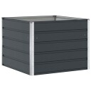 vidaXL Plantekassed Antrasitt 100 x 100 x 75 cm Stål