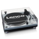Lenco L-3809 Direktedrevet Platespiller med USB 33/45 RPM Metallisk Blå