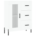 vidaXL Skjenk hvit 69,5x34x90 cm konstruert tre