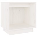vidaXL Nattbord 40x30x40 heltre furu hvit