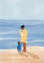 Family Beach Day Plakat / 70x100