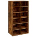 vidaXL Skohylle sonoma eik 54x34x100,5 cm konstruert tre