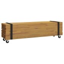  TV benk Brun 110 x 30 x 30 cm Massivt Teaktre