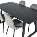 Venture Home Spisegruppe Venture Home Ina med 4 Pobbie Stoler Fløyel GR19465