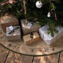 Kähler Hammershøi Christmas juletreteppe 130 cm sand