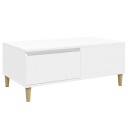  Salongbord hvit 90x50x36,5 cm konstruert tre