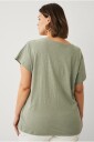 Ellos Plus collection   Topp med kort erme   Grønn