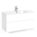Macro Design Crown Plain Servantskap 2 Skuff - med Light Servant Hvit / 100cm 14