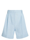 Tommy Hilfiger Linen Mix Pleated Short - Blue - 38