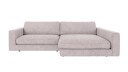 Rowico Home Duncan 3 seters sofa med sjeselong H Lys grå Anna 15 258 x 150 x 78 cm Grå