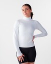 Bumpro Perfect Rib Sweatshirt Turtleneck White - L