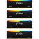 Kingston Fury Beast RGB DDR4 128GB 4x32GB 3600MHz CL18 RAM   Svart