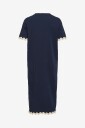 Vila   Kjole viCalisa O neck S/S Midi   Blå
