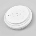 Lindby Lyss LED-taklampe rund med kromkant, IP44