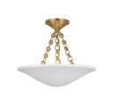 Mollino 16" plafond antik mässing