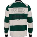 Hummel Hmlloose Striped Polo L/S - Green - L
