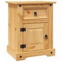 vidaXL Nattbord meksikansk Corona-stil furu 53x39x67 cm