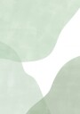 Soft Sage Curves Plakat / 50x70