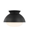 Lucerne One Light Flush Mount Midnight Black