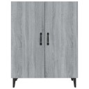 vidaXL Skjenk grå sonoma 70x34x90 cm konstruert tre
