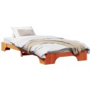  Sengestamme Vokset brun Tre 90 x 200 cm Enkel Sengestamme