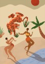 Dancing Tiger Plakat / 100x150cm