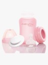 Everyday Baby Glass Baby Bottle Healthy + Rose Pink 150Ml - Pink - 150 ml