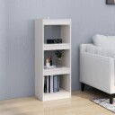 vidaXL Bokhylle/romdeler hvit 40x30x103,5 cm heltre furu
