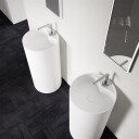 Pulcher Space 45 ø45xh90 Sokkelvask Matt Hvit SolidTec