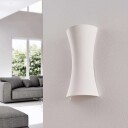 Lindby Hvit vegglampe Edon i gips
