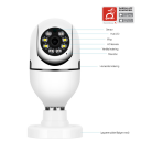 Gardia 3Mpx LED Lys Kamera For E27 Sokkel