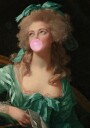 Madame Bubble Gum Poster Plakat / 21x30cm