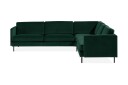 Teodin Hjørnesofa Large Fløyel   Grønn