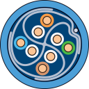 Schneider Electric VDICC68X218 Datakabel 6A F/FTPMX 4P CCA 500 m Stikkontakter & kabler