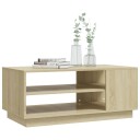 vidaXL Salongbord sonoma eik 102x55x43 cm sponplate