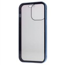 iPhone 15 Pro Magnetisk Deksel med Personvernherdet Glass Blå