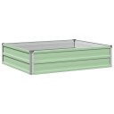 vidaXL Hevet Hagebed Pastellgrønn 100 x 80 x 24 cm kaldvalset stål