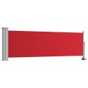 vidaXL Uttrekkbar sidemarkise 80x300 cm rød