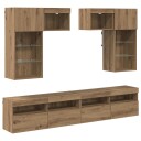  TV Vegg Enheter 6 pcs Gamle tre 100 x 30 x 40 cm Konstruert tre