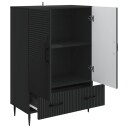  Serviesskap med skuff Svart 66 x 34,5 x 95 cm Konstruert tre