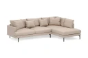 Menard 4 seters Høyrevendt Dyp L formet Sjeselongsofa i Stoff   Beige
