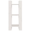 vidaXL Bokhylle/romdeler hvit 41x35x91 cm heltre furu