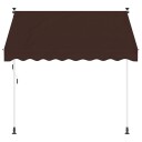  Manuell utskiftbar markise Brun 350 cm