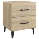 vidaXL Nattbord sonoma eik 40x35x47,5 cm