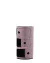 Kartell Componibili Classic Oppbevaring Med 3 Rom Mauve