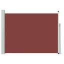 vidaXL Uttrekkbar sidemarkise 120x500 cm brun