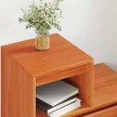 Nattbordskap med skuff Voksbrun 60 x 34 x 51 cm Heltre furu