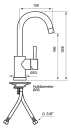 Tapwell Evo078 Servantbatteri Bronze