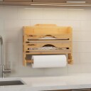 Veggmontert kjøkkenrull  og foliekutter – plassbesparende design