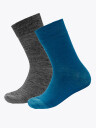 Devold Daily Merino Light Sock 2Pk Kid Blå 25-27